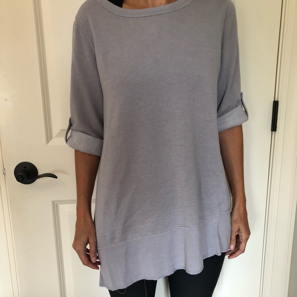 calvin klein 3/4 sleeve sweatshirt